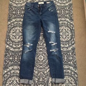 Brand new dark blue skinny jeans